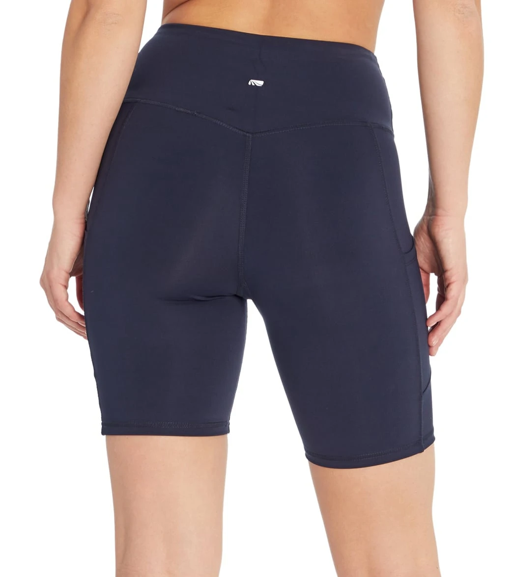 Marika Lucy High Waisted Tummy Control Yoga Shorts Midnight Blue 4 Marika Lucy High Waisted Tummy Control Yoga Shorts Midnight Blue - Image 2