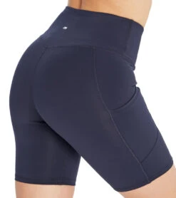 Marika Lucy High Waisted Tummy Control Yoga Shorts Midnight Blue 10 Marika Lucy High Waisted Tummy Control Yoga Shorts Midnight Blue -Pranty Yoga Shop 4377773146155 midnightblue 5a