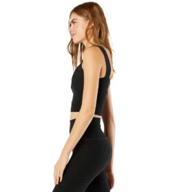 Beyond Yoga Spacedye Don't Get Twisted Cropped Yoga Tank -Pranty Yoga Shop 4459285381163 darkestnight 3a