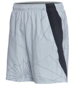 Under Armour Men's Launch SW 7" Printed Short -Pranty Yoga Shop 4473482510379 modgrayblack 2a