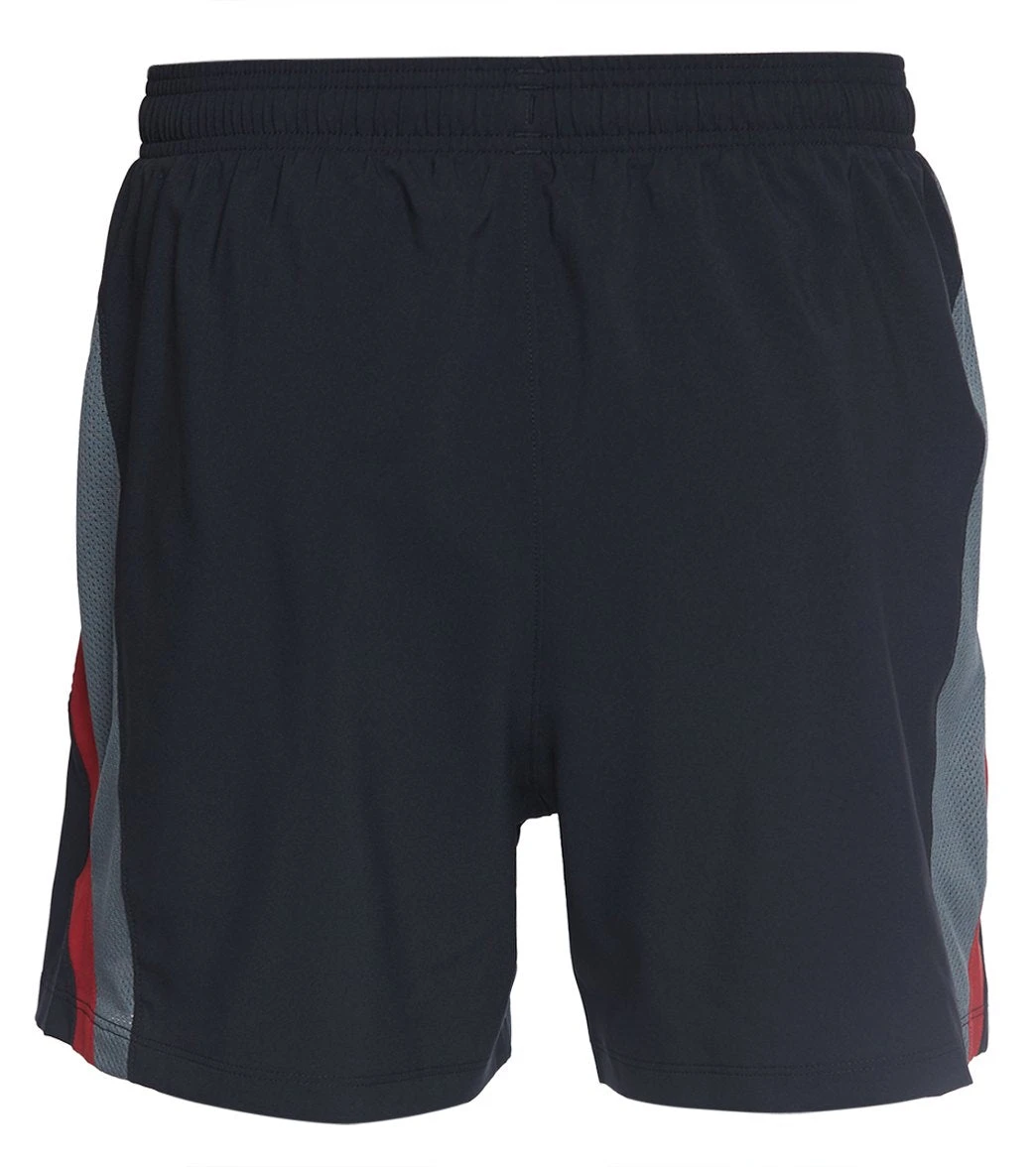 Under Armour Men's UA Launch SW 5" Short Black/Aruba Red 4 Under Armour Men's UA Launch SW 5" Short Black/Aruba Red - Image 2