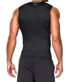 Under Armour Men's UA Armour Heatgear Sleeveless Compression Shirt 10 Under Armour Men's UA Armour Heatgear Sleeveless Compression Shirt -Pranty Yoga Shop 4473484738603 blacksteel 4a