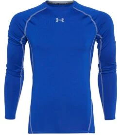 Under Armour Men's UA Heatgear Armour Long Sleeve Royal/Steel -Pranty Yoga Shop 4473485819947 royalsteel