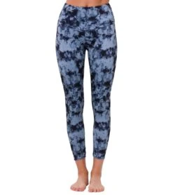 Onzie High Waisted Basic 7/8 Yoga Leggings Moonstone Acid Wash -Pranty Yoga Shop 4477464281131 moonstoneacidwash