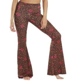 Onzie Bell Flare Yoga Pants PRETTY WILD -Pranty Yoga Shop 4477469360171 prettywild