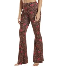Onzie Bell Flare Yoga Pants PRETTY WILD -Pranty Yoga Shop 4477469360171 prettywild 5a