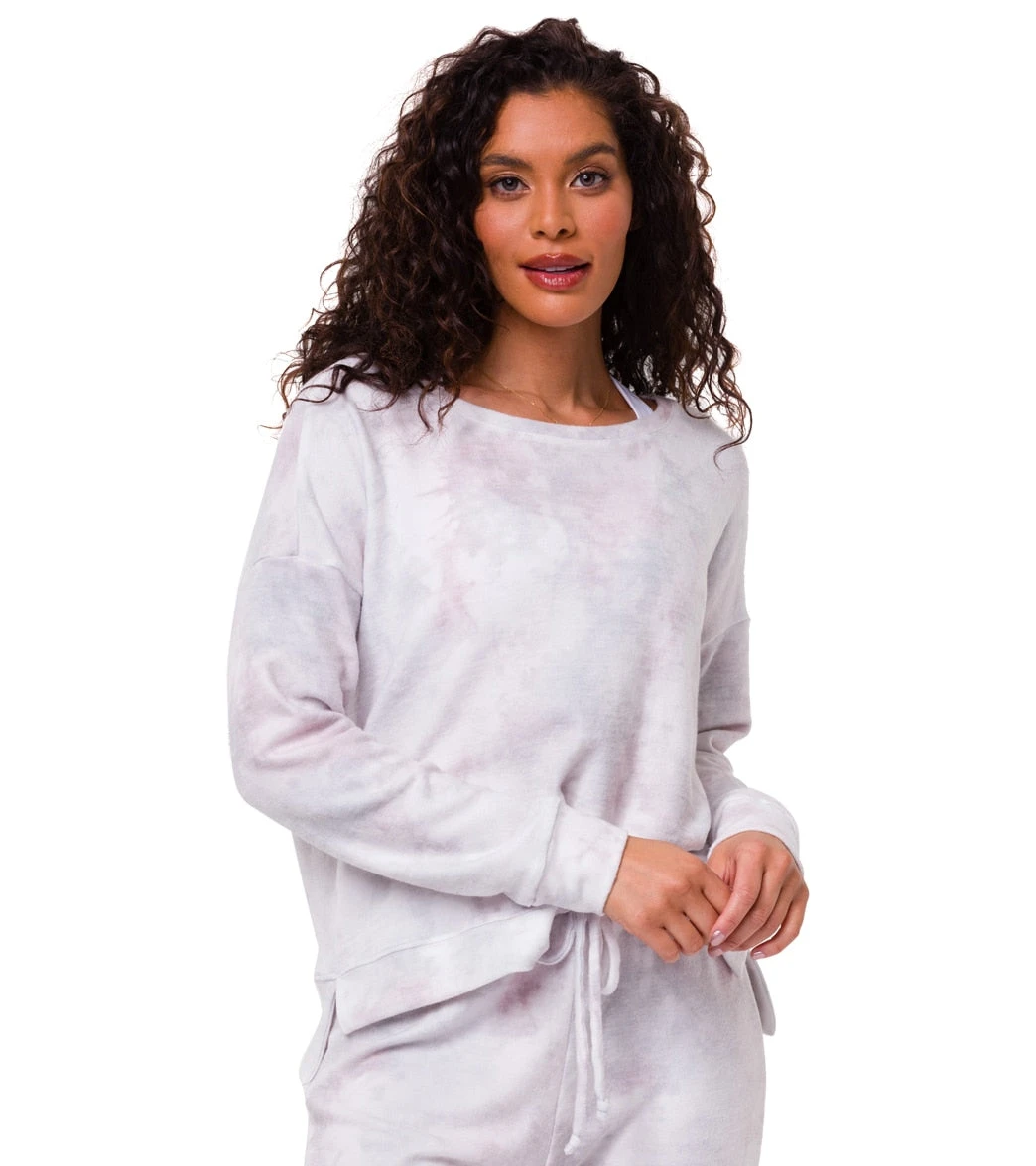 Onzie High Low After Yoga Sweatshirt Cloud 6 Onzie High Low After Yoga Sweatshirt Cloud - Image 4