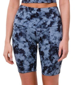 Onzie High Rise Bike Shorts Moonstone Acid Wash -Pranty Yoga Shop 4477479059499 moonstoneacidwash