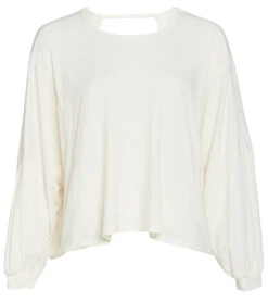 Onzie OM Long Sleeve Yoga Top Ivory 5 Onzie OM Long Sleeve Yoga Top Ivory -Pranty Yoga Shop 4477561634859 ivory