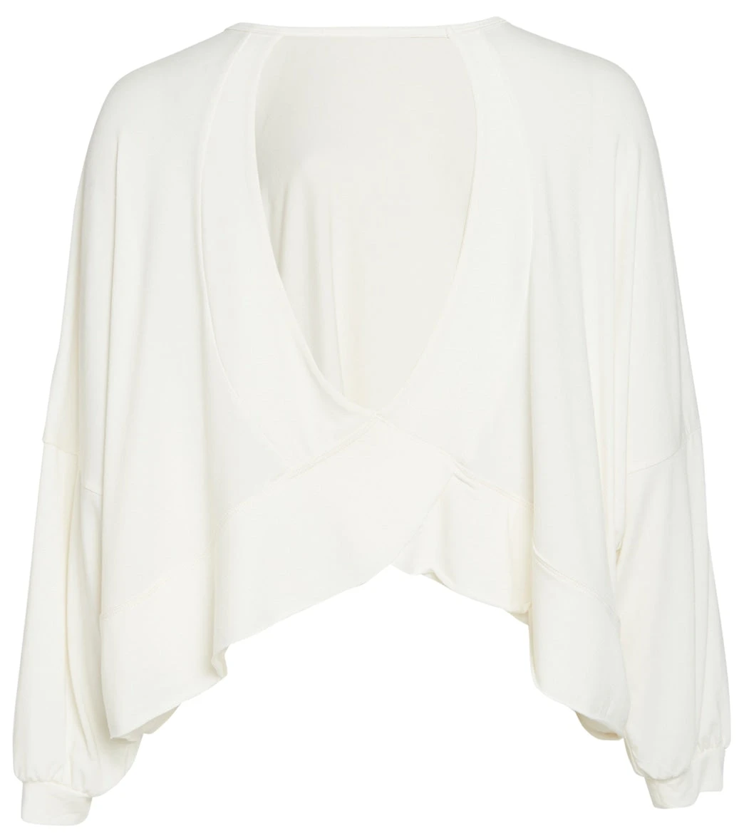 Onzie OM Long Sleeve Yoga Top Ivory 3 Onzie OM Long Sleeve Yoga Top Ivory