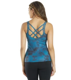 Everyday Yoga Tie Dye Radiant Strappy Back Support Tank Indigo 13 Everyday Yoga Tie Dye Radiant Strappy Back Support Tank Indigo -Pranty Yoga Shop 4478307926059 indigo