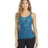 Everyday Yoga Tie Dye Radiant Strappy Back Support Tank Indigo -Pranty Yoga Shop 4478307926059 indigo 2a