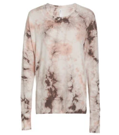 Glyder Lounge Long Sleeve Tee Bone Tie Dye -Pranty Yoga Shop 4484486299691 bonetiedye