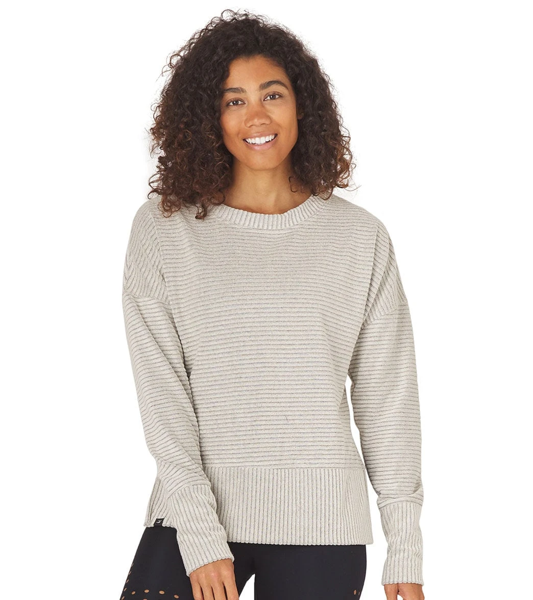 Glyder Shaker Knit Pullover Oatmeal 6 Glyder Shaker Knit Pullover Oatmeal - Image 4