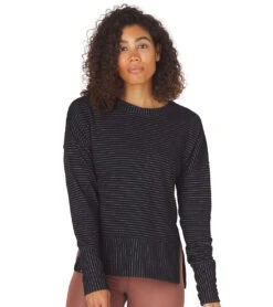Glyder Shaker Knit Pullover Black 9 Glyder Shaker Knit Pullover Black -Pranty Yoga Shop 4484843012139 black