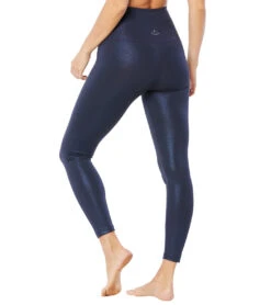 Beyond Yoga Twinkle High Waisted 7/8 Yoga Leggings Shiny Nocturnal Navy Twinkle -Pranty Yoga Shop 4501441085483 shinynocturnalnavytwinkle 3a