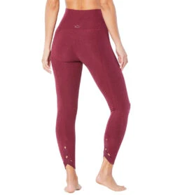 Beyond Yoga Spacedye Totally Woven High Waisted 7/8 Leggings Deep Merlot -Pranty Yoga Shop 4501664530475 deepmerlot