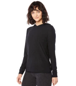 Beyond Yoga Featherweight Spacedye Day And Night Hoodie Darkest Night