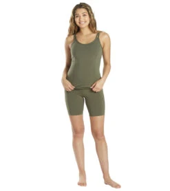 Everyday Yoga High Waisted Biker Shorts 7" 23 Everyday Yoga High Waisted Biker Shorts 7" -Pranty Yoga Shop 4514234597419 darkolive 4a