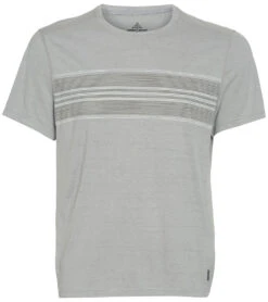 PrAna Men's Prospect Heights Graphic Short Sleeve Shirt -Pranty Yoga Shop 4519932133419 greystripe