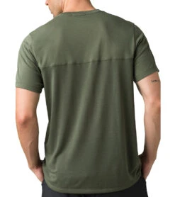 PrAna Men's Milo Short Sleeve Tee -Pranty Yoga Shop 4519933476907 ryegreen 2a