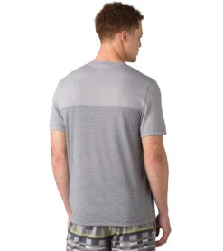 PrAna Men's Milo Short Sleeve Tee Grey