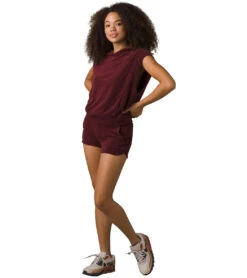 PrAna Mestia Yoga Shorts 16 PrAna Mestia Yoga Shorts -Pranty Yoga Shop 4519934001195 maroon 3a