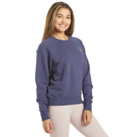 Spiritual Gangster Shine Classic Crew Sweatshirt -Pranty Yoga Shop 4521741713451 classicnavy 2a