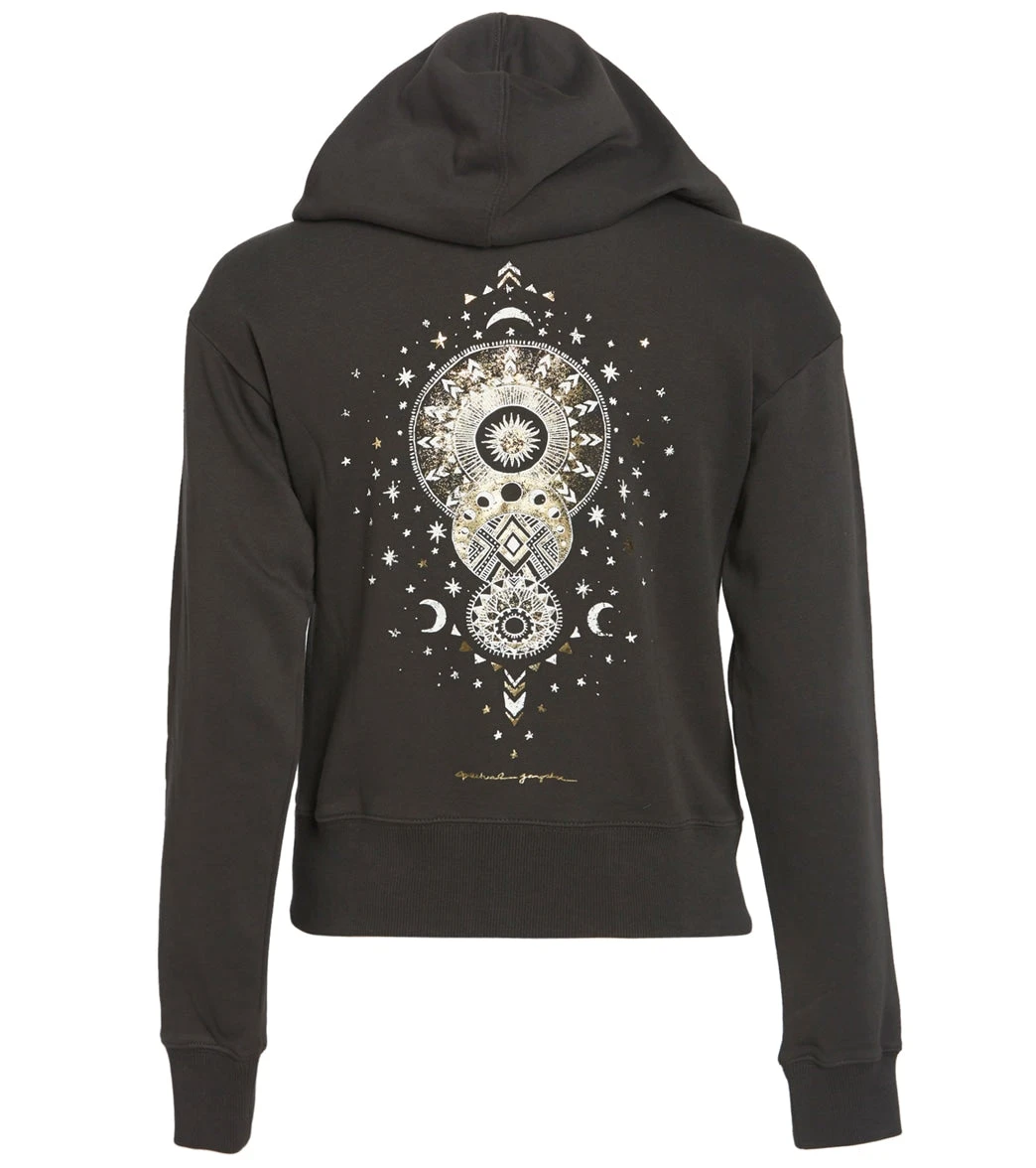 Spiritual Gangster Lunar Talullah Zip Hoodie Vintage Black 3 Spiritual Gangster Lunar Talullah Zip Hoodie Vintage Black