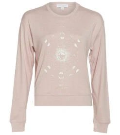 Spiritual Gangster Moon Crew Neck Savasana Pullover -Pranty Yoga Shop 4521745547307 rosequartz