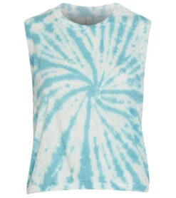 Free People Tie Dye Love Yoga Tank -Pranty Yoga Shop 4804530995243 whitebluestonecombo