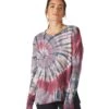 Glyder Lounge Long Sleeve Tee Berry Tie Dye -Pranty Yoga Shop 4818281791531 berrytiedye 2a