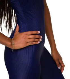Onzie Long Rib Leotard Marine Navy Rib -Pranty Yoga Shop 4818864013355 marinenavyrib 5a 1