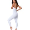 Onzie Long Rib Leotard White Rib -Pranty Yoga Shop 4818864046123 whiterib 2a