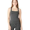 Beyond Yoga Heather Rib Square Neck Yoga Tank
