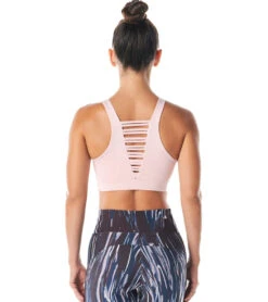 925Fit No Strings Attached Yoga Sports Bra Blush