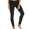Hard Tail Scrunchy Waistband Ankle Leggings Black -Pranty Yoga Shop 4835922149419 black 2a