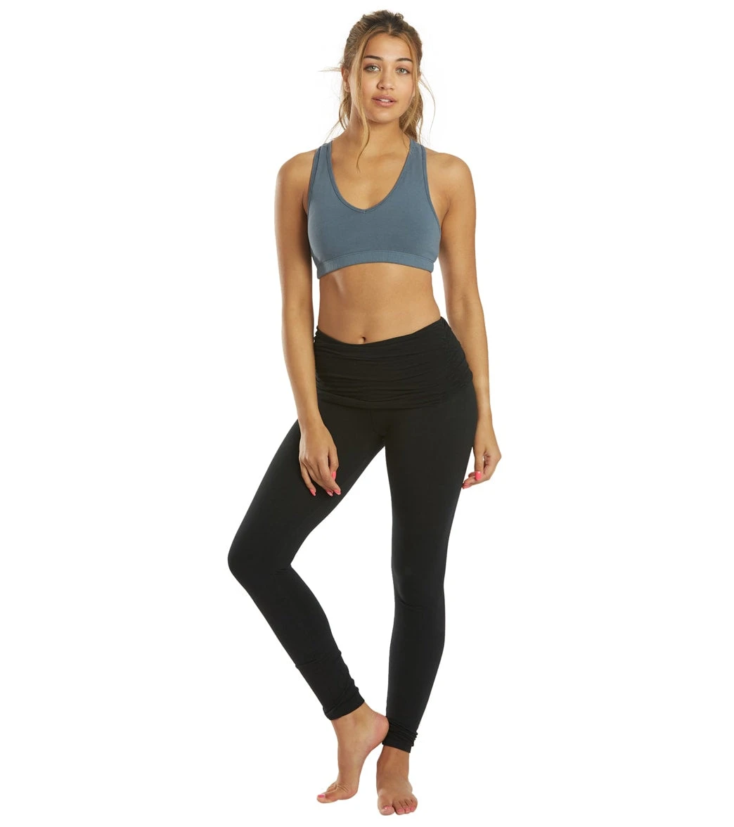 Hard Tail Scrunchy Waistband Ankle Leggings Black 5 Hard Tail Scrunchy Waistband Ankle Leggings Black - Image 3