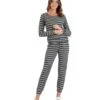 NYTT Pebble Sweatpants Grey/White Stripe -Pranty Yoga Shop 4842169237547 greywhitestripe