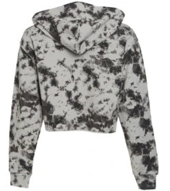 DYI Crop After Yoga Hoodie -Pranty Yoga Shop 4842274750507 blackphototiedye 2a