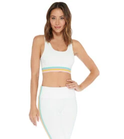 Electric Yoga Milo Rainbow Yoga Sports Bra White 7 Electric Yoga Milo Rainbow Yoga Sports Bra White -Pranty Yoga Shop 4842867687467 white
