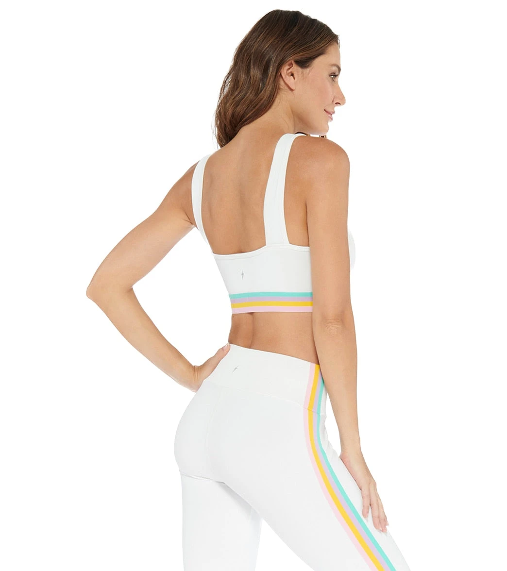 Electric Yoga Milo Rainbow Yoga Sports Bra White 4 Electric Yoga Milo Rainbow Yoga Sports Bra White - Image 2