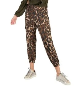 Sadie & Sage Wild N Free Leopard Jogger Pant -Pranty Yoga Shop 4844357910571 brown 1