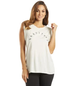 Good HYOUman Ava Gratitude Arch Tank Blanc 11 Good HYOUman Ava Gratitude Arch Tank Blanc -Pranty Yoga Shop 4848190455851 blanc