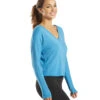 Good HYOUman Ann Love Lives Here Pullover Azure 2 Good HYOUman Ann Love Lives Here Pullover Azure -Pranty Yoga Shop 4848190685227 azure 2a