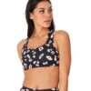 Onzie Mudra Yoga Sports Bra Black/White -Pranty Yoga Shop 4849554260011 blackwhite 2a