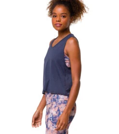 Onzie Cut Out Yoga Tank -Pranty Yoga Shop 4849580441643 ombreblue 2a