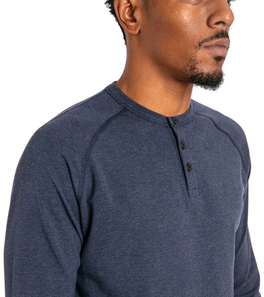 Public Rec Go-To Henley Heather Navy 3 Public Rec Go-To Henley Heather Navy