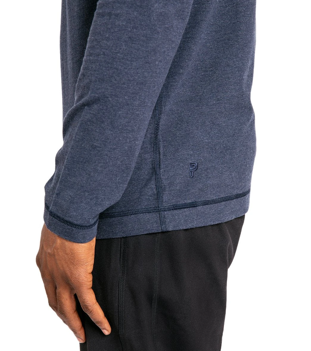 Public Rec Go-To Henley Heather Navy 6 Public Rec Go-To Henley Heather Navy - Image 4