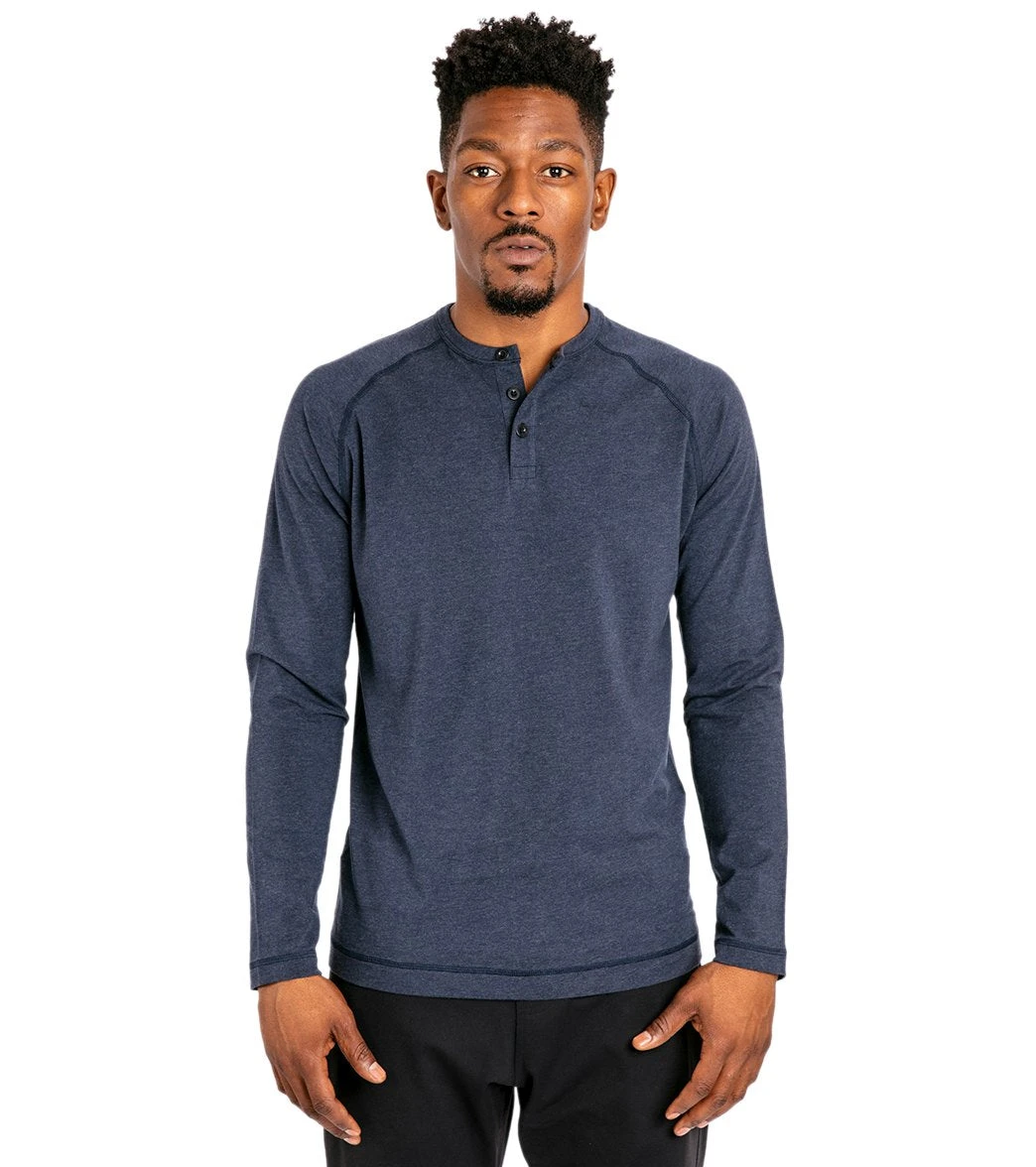 Public Rec Go-To Henley Heather Navy 7 Public Rec Go-To Henley Heather Navy - Image 5